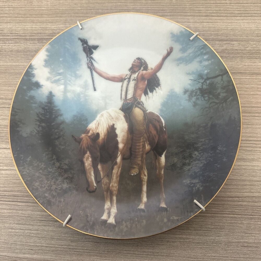 Hamilton Collection Deliverance Collector Plate Mystic Warriors Chuck Ren 1992